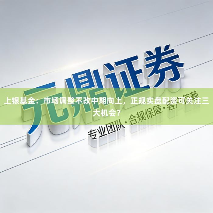 上银基金：市场调整不改中期向上，正规实盘配资可关注三大机会？