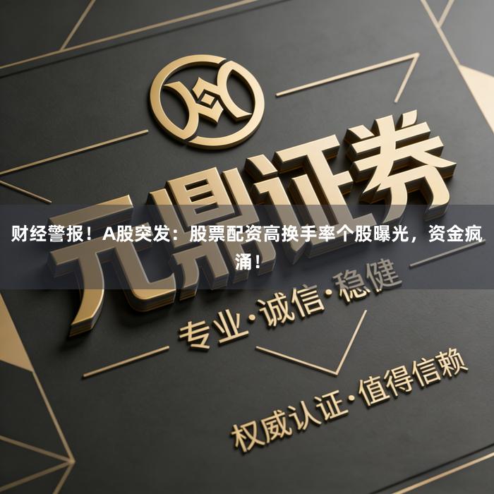 财经警报！A股突发：股票配资高换手率个股曝光，资金疯涌！