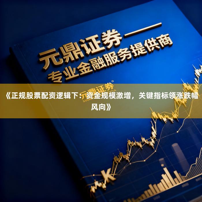 《正规股票配资逻辑下:资金规模激增,关键指标领涨跌幅风向》