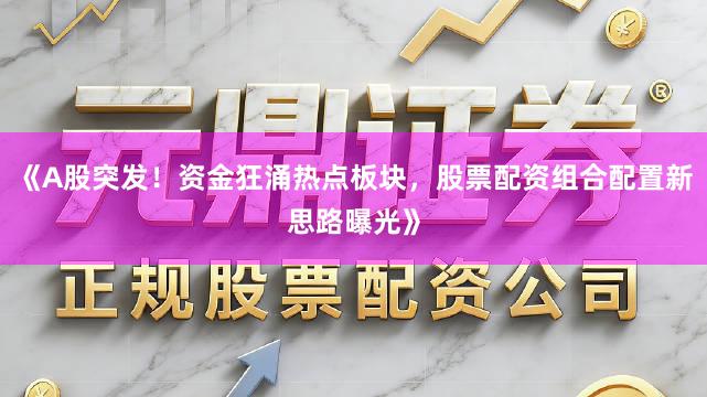 《A股突发!资金狂涌热点板块,股票配资组合配置新思路曝光》